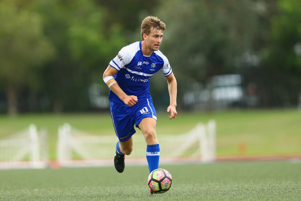 EASTGARDENS, AUSTRALIA - MARCH 25:  Match action during the PlayStation® 4 National Premier Leagues NSW Men’s Round 3 match between Hakoah Sydney City East and Sydney United 58 at Hensley Athletic Field on March 25, 2017 in Eastgardens, Australia. @PlayStationAustralia  #PS4NPLNSW  (Photo by Jeremy Ng/FAME Photography for Football NSW)