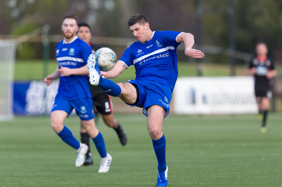DHP1905190080_Hakoah_at_Blacktown SYDNEY, NSW - May 19: Match action in the FNSW NPL1 Men's between Blacktown City FC and Hakoah Sydney City East FC at Lily Homes Stadium (Photos: Damian Briggs/FNSW)